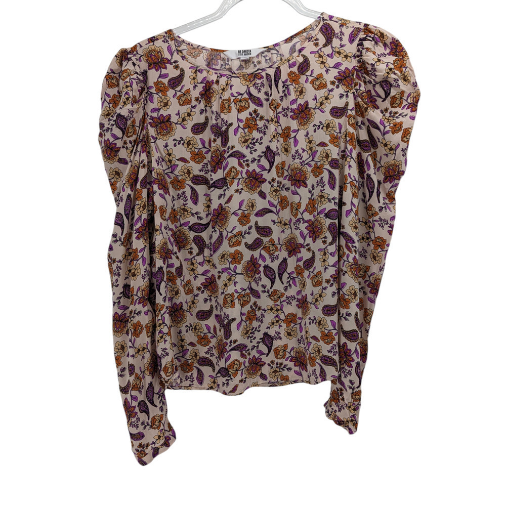 BB Dakota x Steve Madden Medium Top Blouse Floral Paisley Print Boho Cottagecore